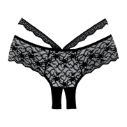 Allure Heartbreaker Open Kruis Slip One Size Zwart