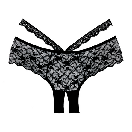 Allure Heartbreaker Ouvert-Slip Einheitsgröße | Schwarz