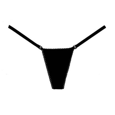 Allure Velvet G-String Einheitsgröße | Schwarz