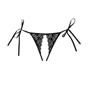 Allure Lolita Ouvert Slip One Size Zwart