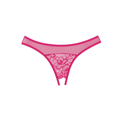 Allure Just A Rumor Open Crotch String One Size | Warm Pink
