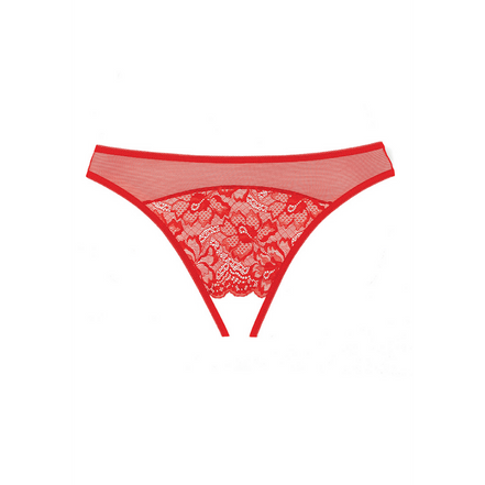 Allure Just A Rumor String mit offenem Schritt, Einheitsgröße | Rot
