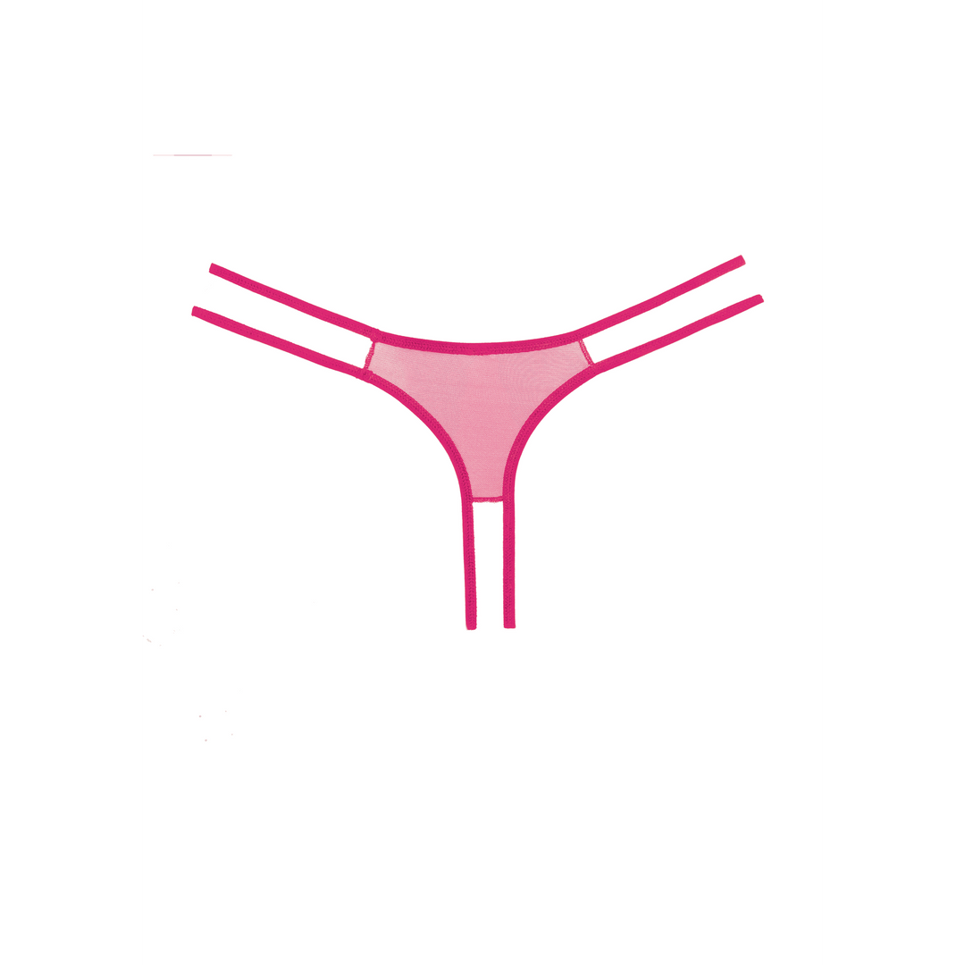 Allure Sweet Honey slip one size warm roze, minimalistische string die onzichtbaar valt onder strakke kleding