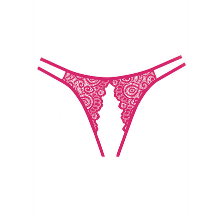 Allure Lovestruck Slip mit offenem Rücken, Einheitsgröße | Warmes Rosa