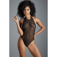 Allure Jasmine transparante mesh teddy | One Size Zwart