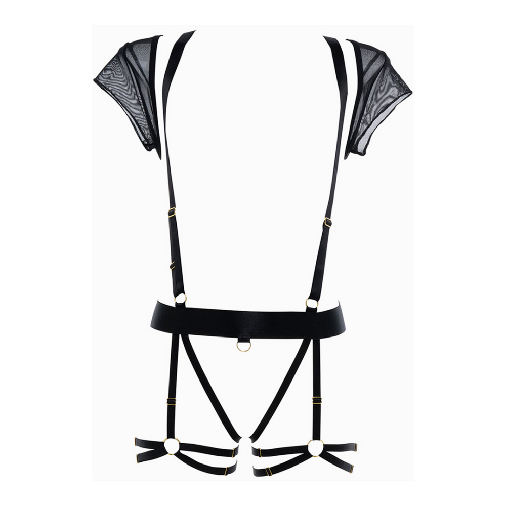 Allure St. Tropez Babe suspender outfit | One Size Black