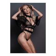 Allure Dromer Korset en String One Size | Zwart