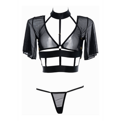 Dreamer - Corset and Tongue - One Size - Black