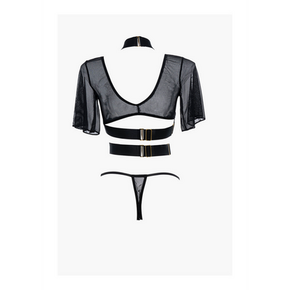 Dreamer - Corset and Tongue - One Size - Black