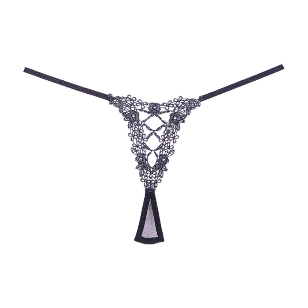 Mesh String - One Size - Zwart