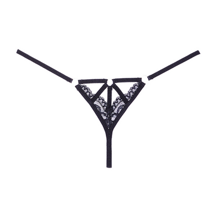 Do Not Disturb - Lace String - OS - Black