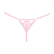 Allure Niet Storen strappy string roze, productfoto achterkant, open string one size