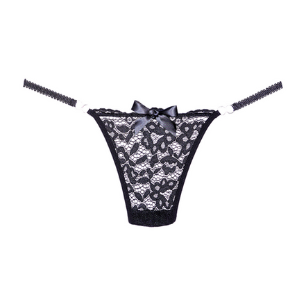 Allure Kant String | One Size Verleidelijke Lingerie Zwart
