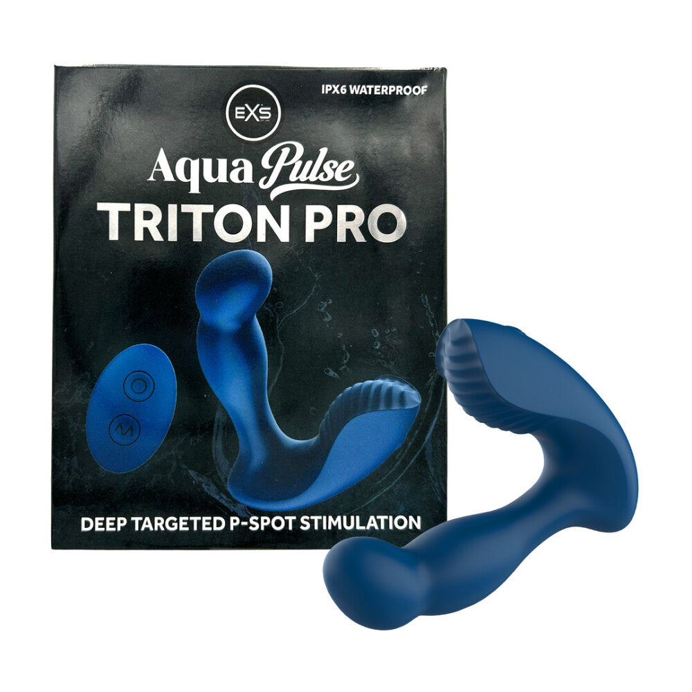 EXS AquaPulse - Triton Pro - Prostaat Massager met Afstandsbediening - Blauw