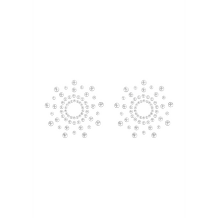 Bijoux Indiscrets Mimi Brustwarzenaufkleber mit Perlen | Selbstklebende Brustwarzenabdeckungen