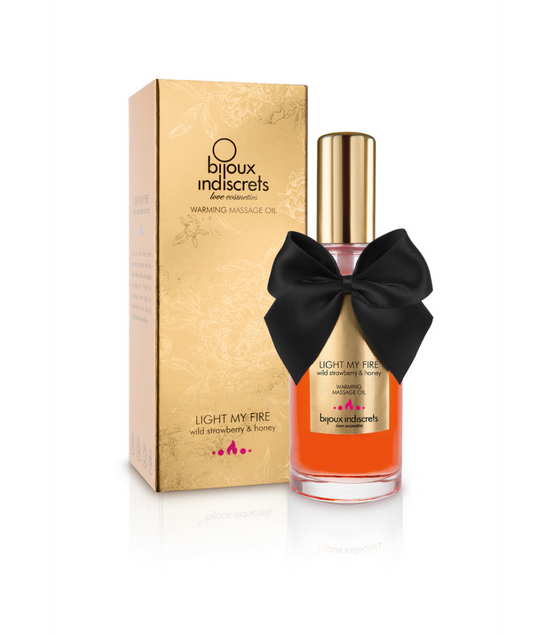 Bijoux Indiscrets Wärmendes Massageöl | Walderdbeere &amp; Honig 100 ml