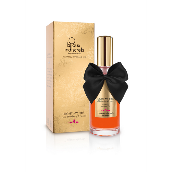 Bijoux Indiscrets Warming Massage Oil | Wild Strawberry &amp; Honey 100 ml