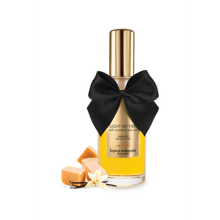 Bijoux Indiscrets Light My Fire Verwarmende Massageolie Karamel & Zeezout 100 ml