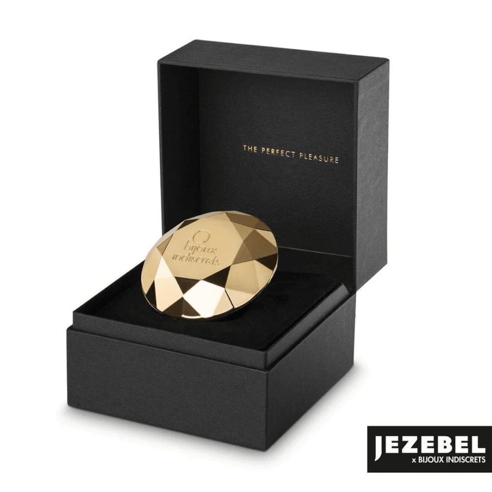 Bijoux Indiscrets Twenty One vibrator gouden diamant in luxe zwarte cadeauverpakking