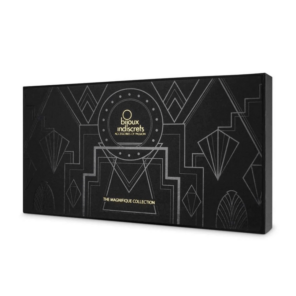 Luxe verpakking Bijoux Indiscrets Magnifique ketting met zweep hanger, stijlvol cadeau voor romantische avonden