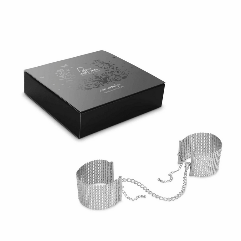 Bijoux Indiscrets Desir Métallique | Metal Handcuffs with Chain