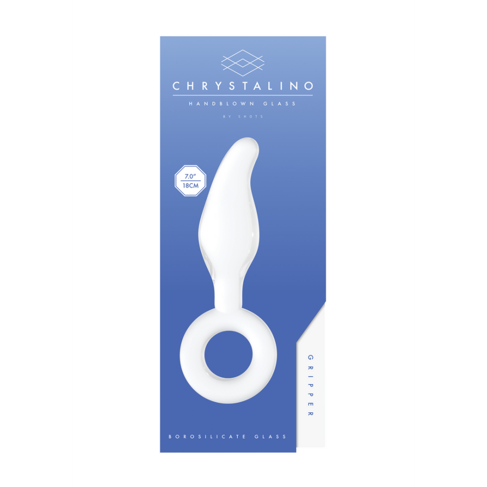 Chrystalino von Shots | Gripper Glasdildo mit Ring