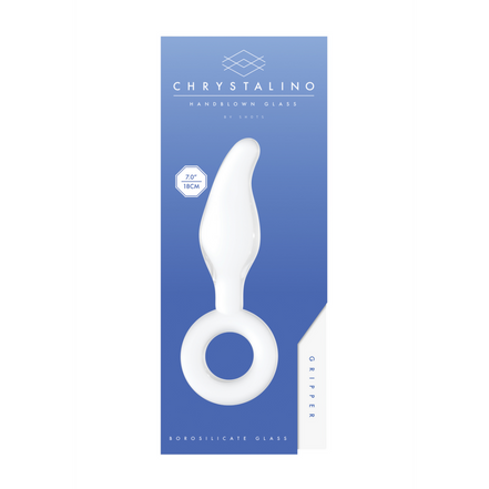 Chrystalino von Shots | Gripper Glasdildo mit Ring