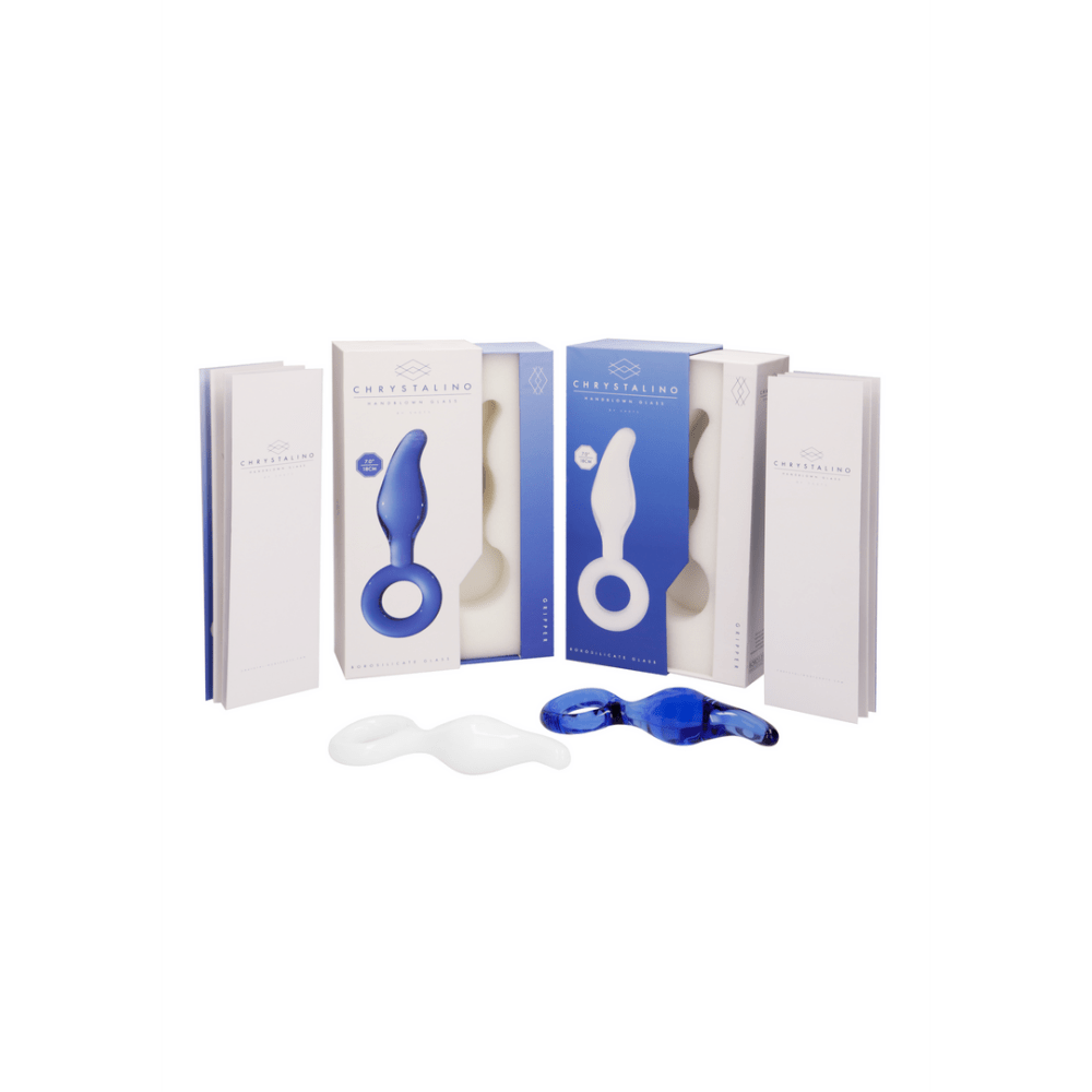 Gripper – Glasdildo mit Ring