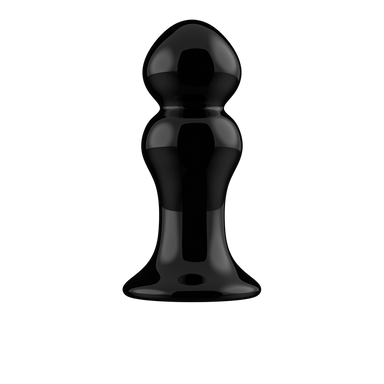 Chrystalino Vibrating Glass Butt Plug with Suction Cup and Remote Control