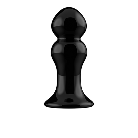 Chrystalino Vibrating Glass Butt Plug with Suction Cup and Remote Control