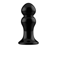 Rimly - Vibrierender Analplug aus Glas mit Saugnapf