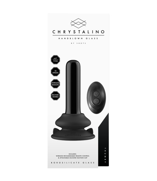 Thumby - Smooth Glass Vibrator with Suction Cup