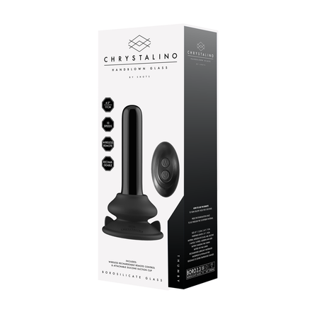 Chrystalino Thumby Glasvibrator mit Saugnapf und Fernbedienung