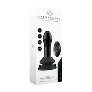 Chrystalino Pluggy Glazen Vibrator met Zuignap