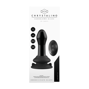 Chrystalino Pluggy Glazen Vibrator met Zuignap