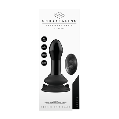 Chrystalino Pluggy Glasvibrator mit Saugnapf und Fernbedienung