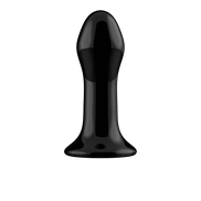 Chrystalino Pluggy Glazen Vibrator met Zuignap