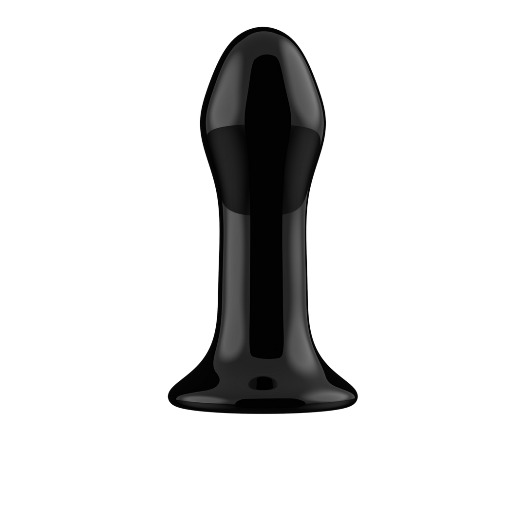 Chrystalino Pluggy Glazen Vibrator met Zuignap