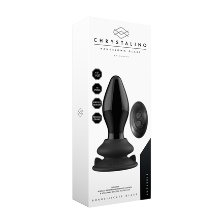 Chrystalino Glasvibrator mit Saugnapf und Fernbedienung | 10 Modi