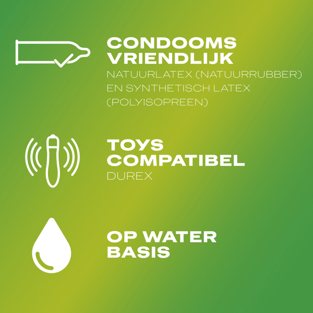 Durex Play Massage Gel verpakking met productinformatie, massagegel voor ontspanning en huidverzorging