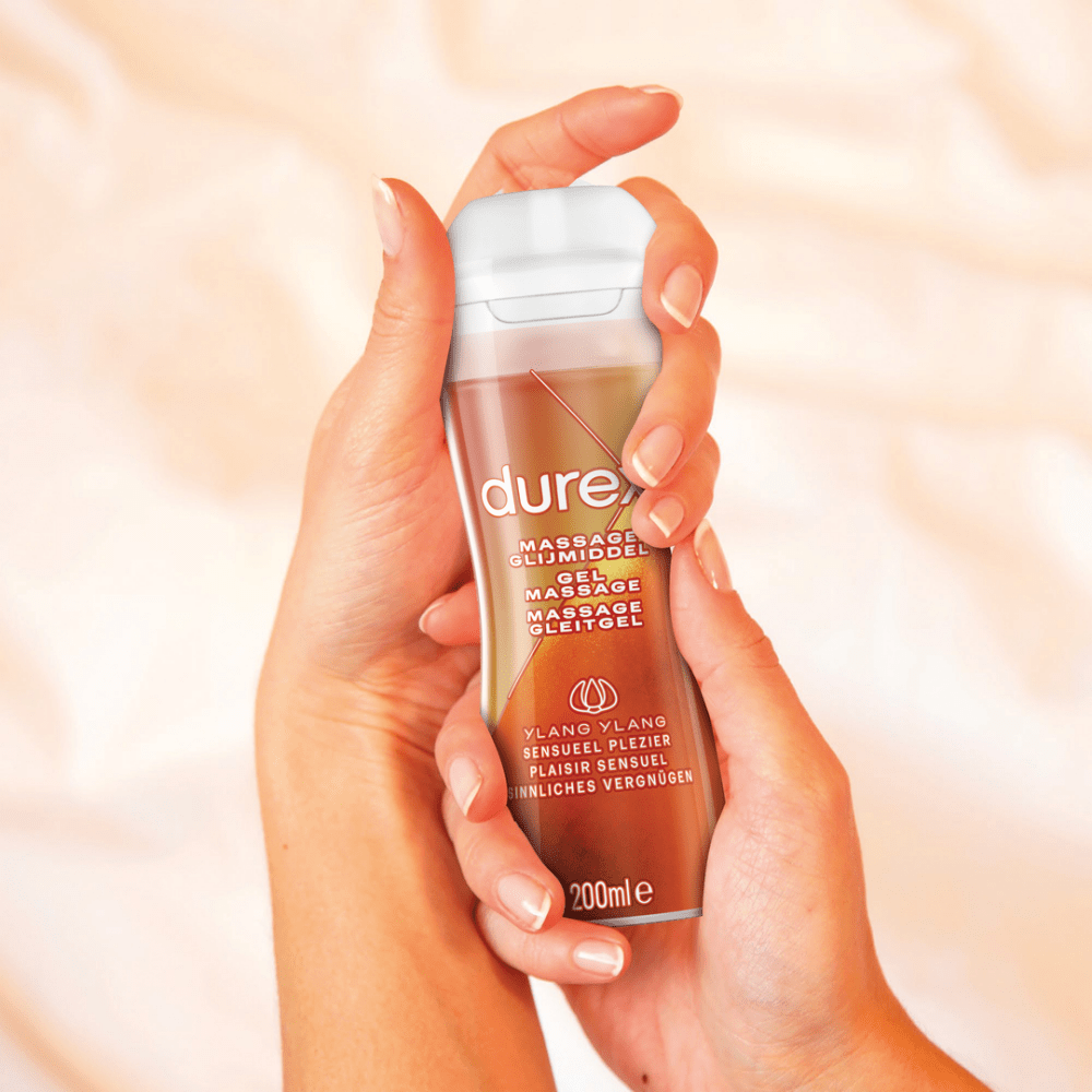 Durex Play Massage 2-in-1 Gel flacon 200 ml, combinatie van massageolie en glijmiddel voor koppelmomenten