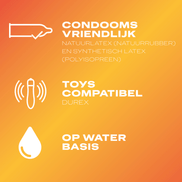 Durex Play Massage 2-in-1 Gel verpakking met productinformatie, massagegel geschikt voor massage en intimiteit