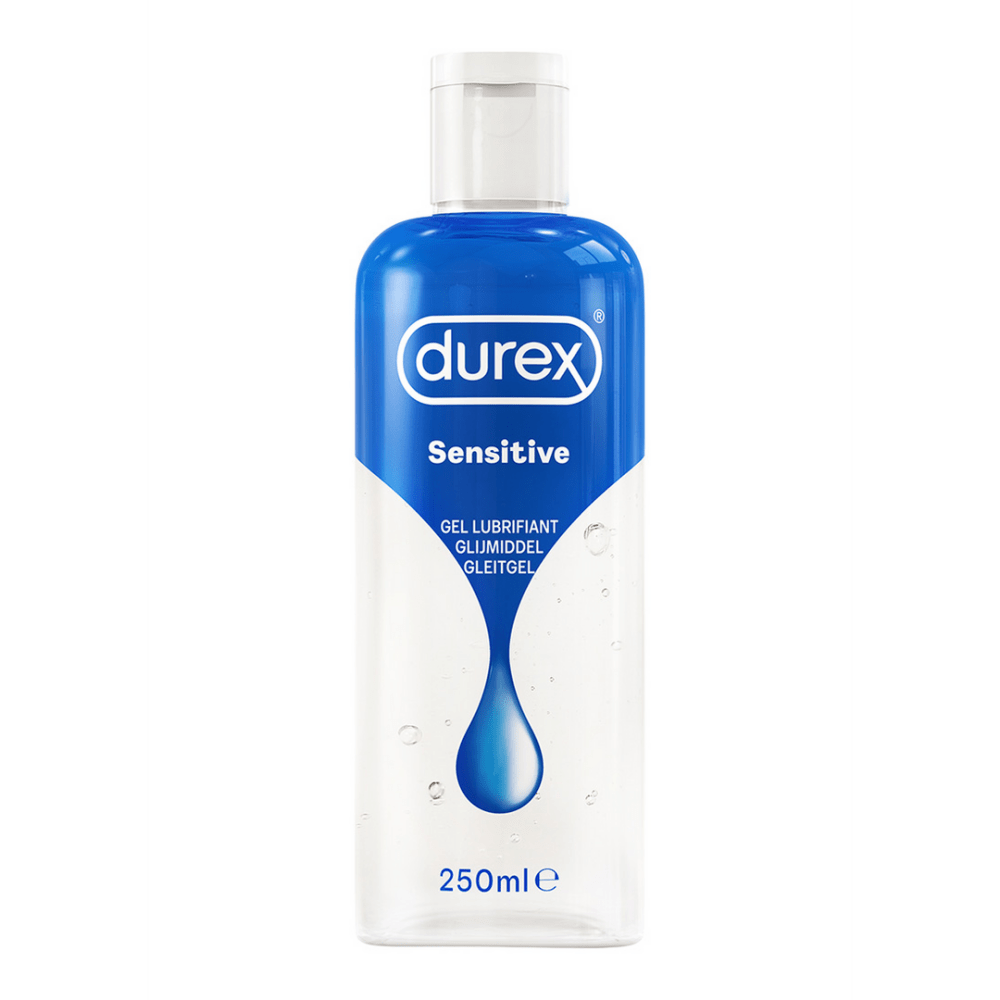 Durex Play Sensitive glijmiddel fles 250 ml, hydraterend glijmiddel voor natuurlijk en comfortabel intiem contact
