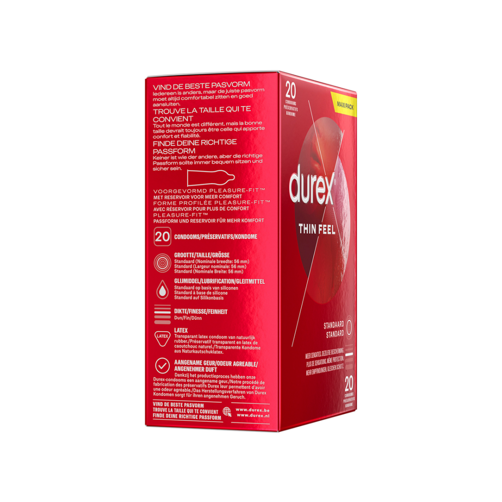 Durex Thin Feel Kondome 20 Stück für intensive Empfindungen