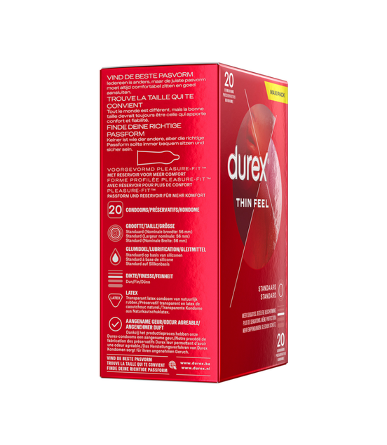 Durex Thin Feel Kondome 20 Stück für intensive Empfindungen