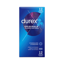Durex Originals Classic Natural condooms 12 stuks, naturel latex condooms, klassieke pasvorm