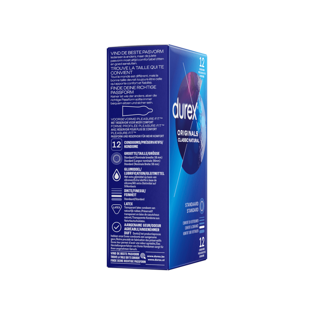 Durex Originals Classic Natural condooms, sfeerbeeld koppel, betrouwbare bescherming en natuurlijk gevoel