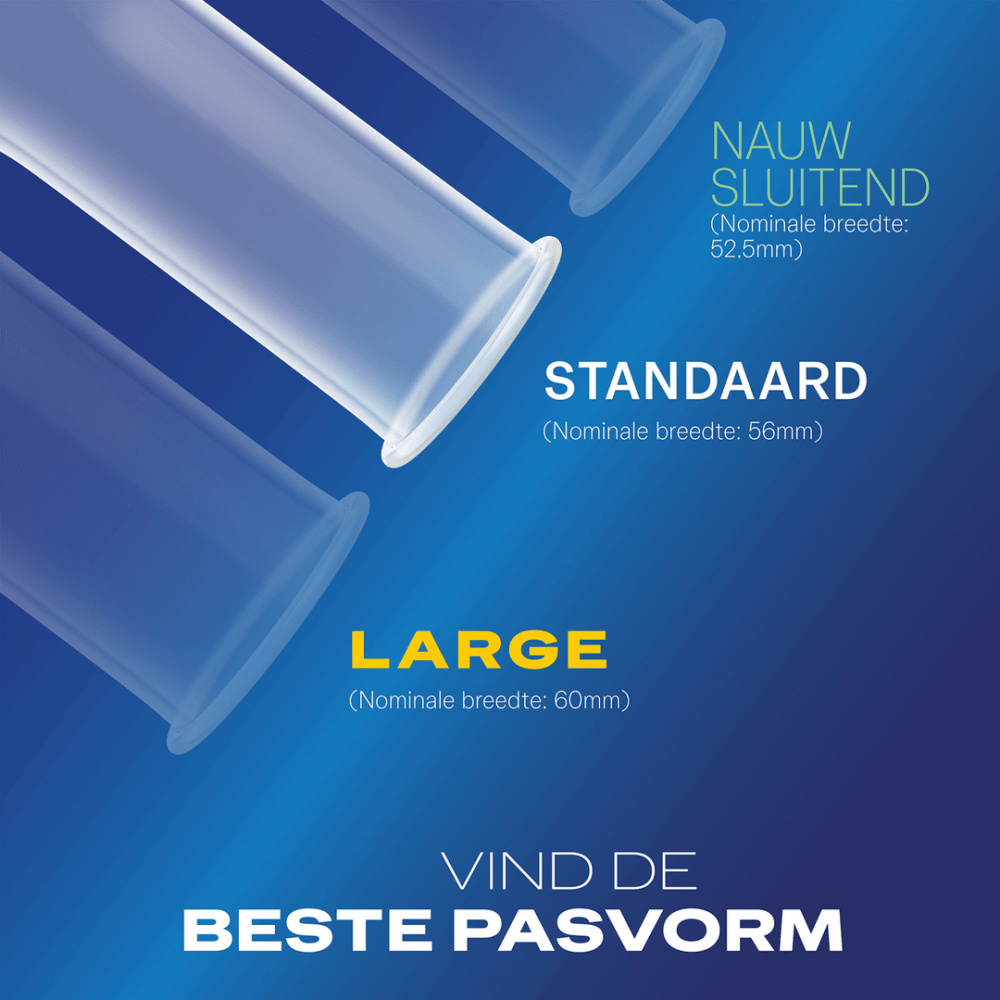 Durex Originals Extra Safe condooms, close up verpakking, betrouwbare bescherming, 3 stuks