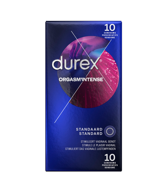 Durex Orgasm Intense Kondome 10 Stück | Extra Komfort und Gefühl