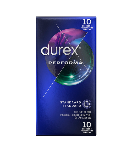 Durex Performa Kondome 10 Stück | Sicheres und langanhaltendes Vergnügen
